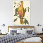 "Der Parrot des Paradieses" Leinwanddruck (Insitu (Schlafzimmer))