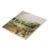 Der Parterre, Harewood Haus nahe Leeds, Kneipe. Fliese (Seite)