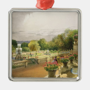 Der Parterre, Harewood Haus nahe Leeds, Kneipe. Silbernes Ornament