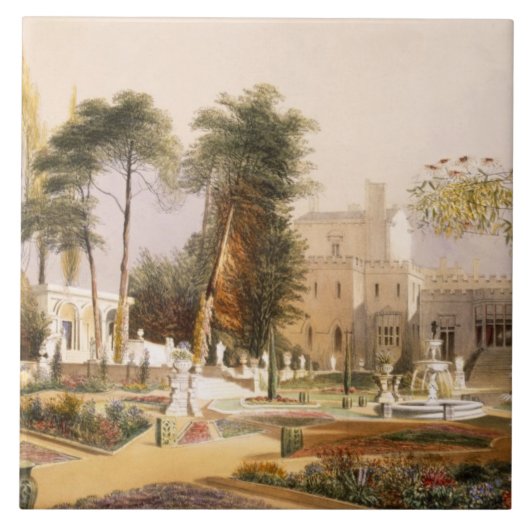 Der Parterre in den Gärten bei Wilton, der Sitz Fliese (Vorderseite)