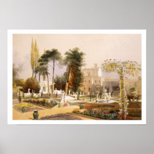 Der Parterre in den Gärten bei Wilton, der Sitz Poster