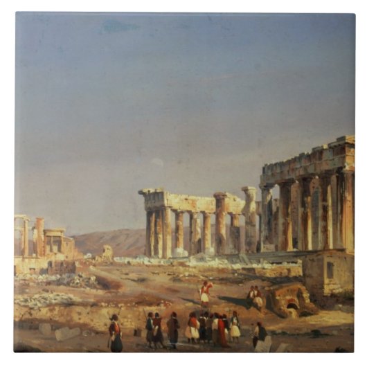Der Parthenon, 1863 Fliese (Vorderseite)