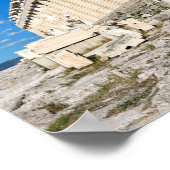 Der Parthenon (447 v. Chr.) an der Athener Akropol Poster (Ecke)