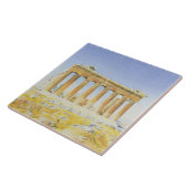 Der Parthenon, c.1834 (w/c über Bleistift auf Fliese (Seite)