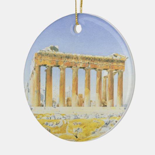 Der Parthenon, c.1834 (w/c über Bleistift auf Keramik Ornament (Links)