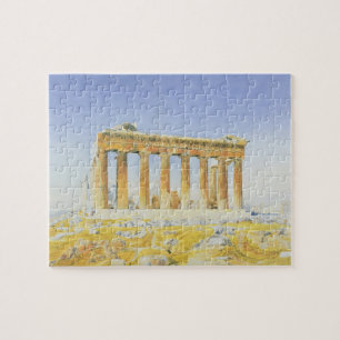 Der Parthenon, c.1834 (w/c über Bleistift auf Puzzle