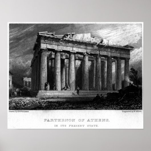 Der Parthenon Poster (Vorne)