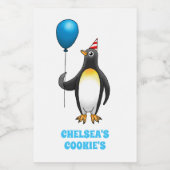 Der Party Pinguin Lebensmitteletikett (Einzelnes Label)
