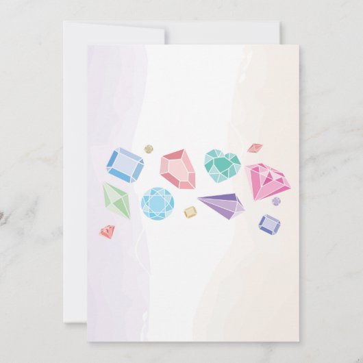 Der Pastell des Einladung (Rückseite)