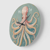 Der Pastelltopus des verzauberten Riffs Große Wanduhr (Winkel)