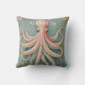 Der Pastelltopus des verzauberten Riffs Kissen (Rückseite)