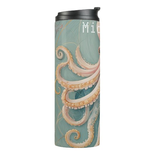 Der Pastelltopus des verzauberten Riffs Thermosbecher (Nach links gedreht)