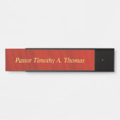 Der Pastor Türschild (Vorderseite )