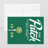 Der Patch Golfplatz Postkarte (Vorne/Hinten)