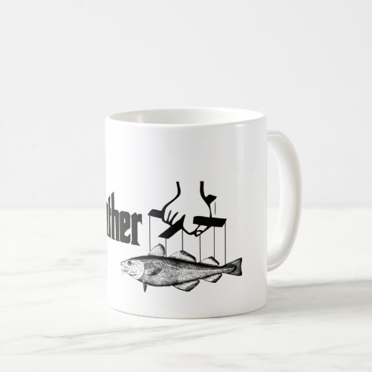 Der Pate fischen Kaffeetasse (VorderseiteRechts)