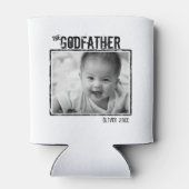 Der Pate | Personalisiertes Foto und Name Dosenkühler (Rückseite)