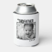 Der Pate | Personalisiertes Foto und Name Dosenkühler (Kanne Rückseite)