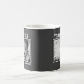 Der Pate | Personalisiertes Foto und Name Grau Kaffeetasse (Mittel)