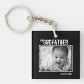 Der Pate | Personalisiertes Foto und Name Schlüsselanhänger (Vorderseite)
