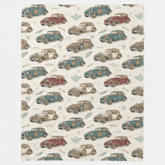 Der Pate Vintage Muscle Cars Fleecedecke