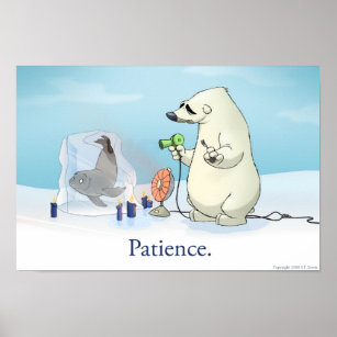 Der Patient-Polarbär Poster