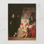 Der Patient und der Arzt in den 60er Jahren Postkarte (Vorderseite)