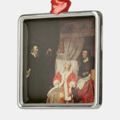 Der Patient und der Doktor, 1660s Ornament Aus Metall (Links)