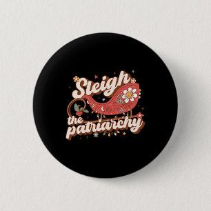 Der Patriarchat Feminist Feminismus Meme Retro Chr Button