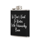 Der Patriarchy Burn Funny Feminist gelassen Flachmann (Links)