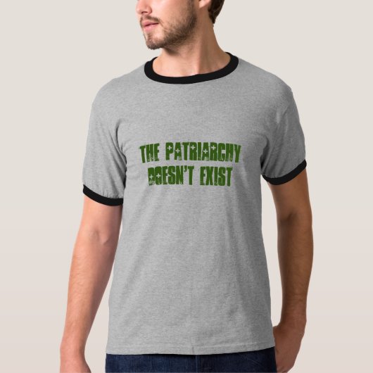 "Der Patriarchy existiert nicht" Wecker T-Shirt (Vorderseite)