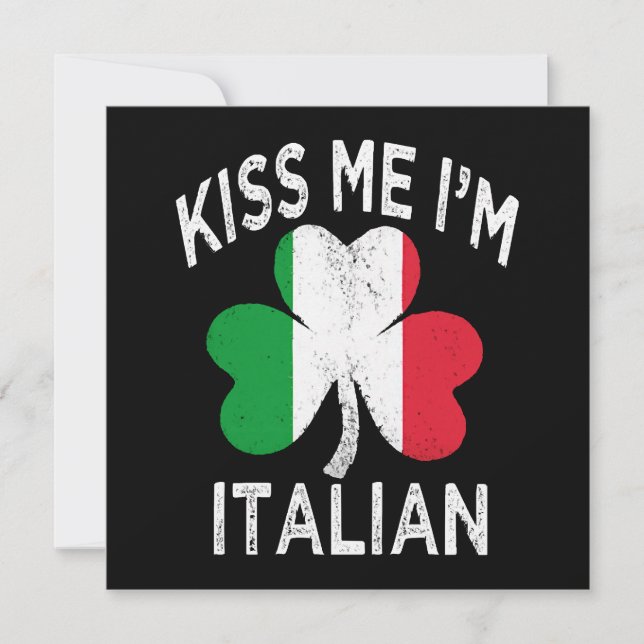 Der Patrick-Tag küsst mich im Italienisch (Vorderseite)