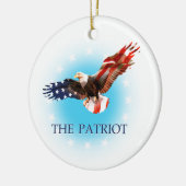 Der Patriot Keramikornament (Links)