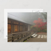 Der Pavillon im japanischen Garten Portland Postkarte (Vorne/Hinten)