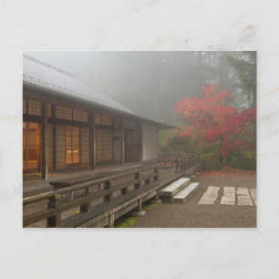 Der Pavillon im Portland Japanese Garden Postkarte