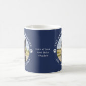 Der pawsome Hund Vater Foto Blue Kaffeetasse (Mittel)