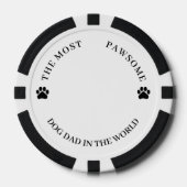 Der pawsome Hund Vater Pokerchips (Vorderseite)