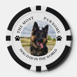 Der pawsome Hund Vater Pokerchips