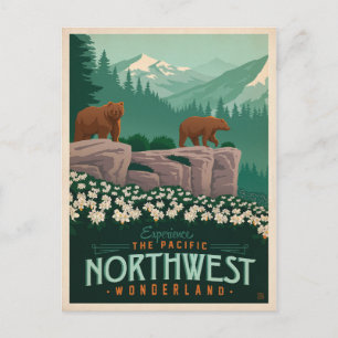 Der Pazifische Nordwesten   Vereinigte Staaten Postkarte