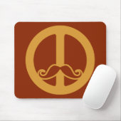 Der "Peace Stache"-Zollmousepad Mousepad (Mit Mouse)