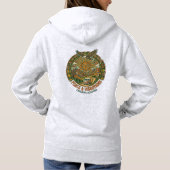 Der Peace & Vibrations Hoodie (Rückseite)