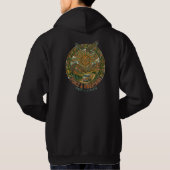 Der Peace & Vibrations Hoodie für Männer (Rückseite)