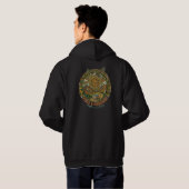 Der Peace & Vibrations Hoodie für Männer (Schwarz voll)