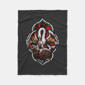 Der Pelikan als Christliches Symbol Fleecedecke (Vorderseite)