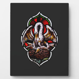 Der Pelikan als Christliches Symbol Fotoplatte