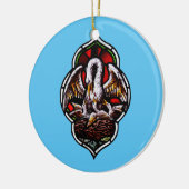 Der Pelikan als Christliches Symbol Keramik Ornament (Links)