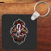 Der Pelikan als Christliches Symbol Schlüsselanhänger (Rückseite)