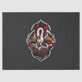 Der Pelikan als Christliches Symbol Seidenpapier