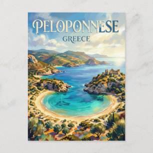 Der Peloponnes Griechenland Postkarte