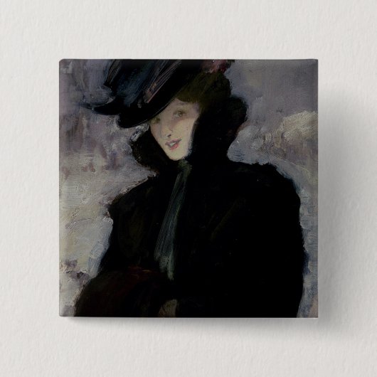 Der Pelz-Mantel Button (Vorderseite)