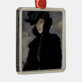 Der Pelz-Mantel Silbernes Ornament (Rechts)